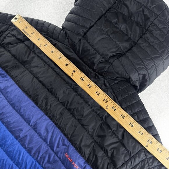 Cotopaxi Men’s L Capa Hybrid Insulated Hooded Jacket Black Pacific Blue Puffer - Picture 11 of 14